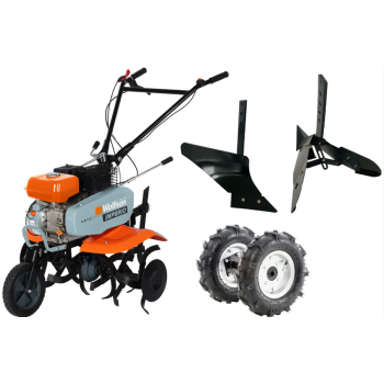 Motosapa pe benzina Wolfson Imperio, 8CP, 212cc, latime de lucru 80cm, cu roti de transport, plug si rarita
