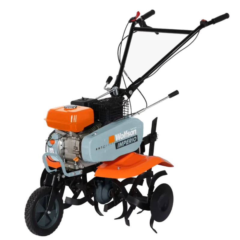 Motosapa pe benzina Wolfson Imperio, 7CP, 212cc, latime de lucru 80cm, cu roti de transport + plug arat