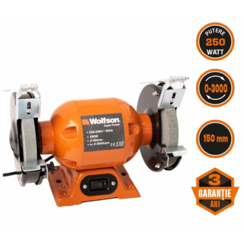 Polizor de banc Wolfson - 250W, 155mm, 3000rpm