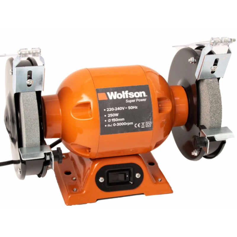 Polizor de banc Wolfson - 250W, 155mm, 3000rpm