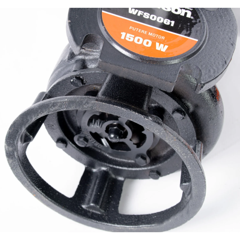 Pompa submersibila profesionala cu tocator Wolfson pentru apa murdara PWT-7500-F, 1500W, debit max 1800l/h - 2 toli + Furtun pompieri
