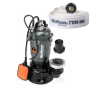 Pompa submersibila apa murdara cu tocator Wolfson TP-3300T, 1500W, 2", 10000 l/h + furtun PVC panzat tip pompieri 2" 20m, 50mm cu mufe cuplare