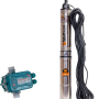 Pompa submersibila apa curata 1100W, WOLFSON PM-1500-8, 8 turbine, cablu 25m, 6600L/h + Presostat