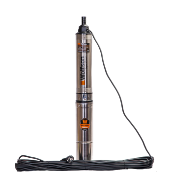 Pompa submersibila apa curata 1100W, WOLFSON PM-1500-8, 8 turbine, cablu 25m, 6600L/h + Presostat Total