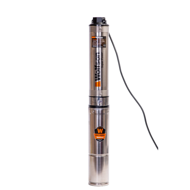 Pompa submersibila apa curata 1100W, WOLFSON PM-1500-8, 8 turbine, cablu 25m, 6600L/h + Presostat Total