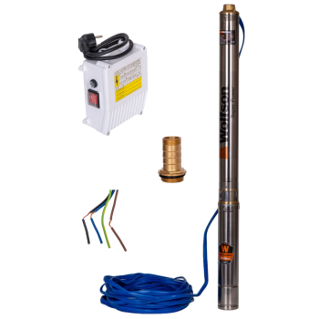 Pompa submersibila apa curata Wolfson 1100W D-3 - 20 turbine, debit max 2700 l/h, adancime max 40m