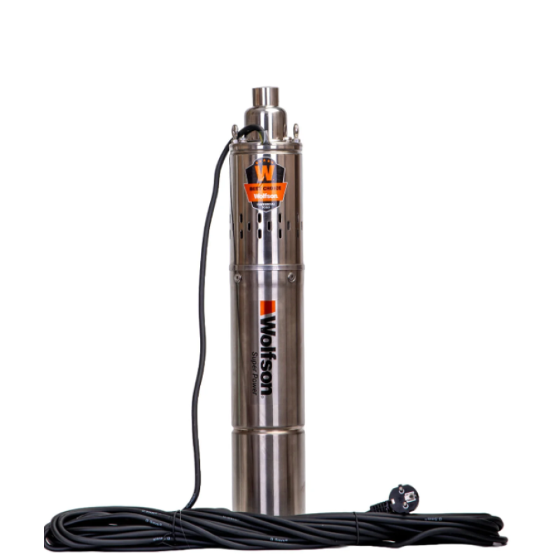 Pompa submersibila apa curata WOLFSON PS-1300, 750W, cablu 15m, 1900L/h, 1 tol, inaltime max pompare 100m, diametru 100mm