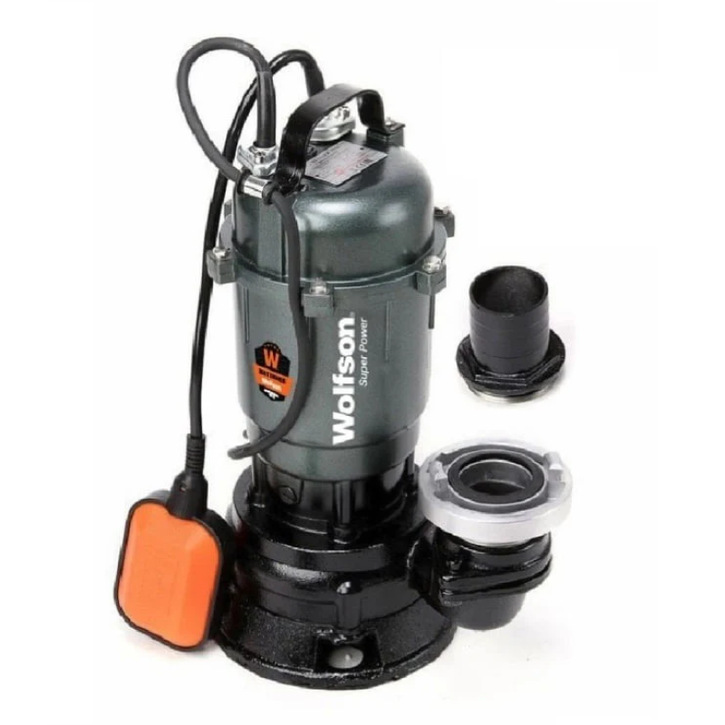 Pompa submersibila apa murdara cu TOCATOR si flotor WOLFSON TP-3300T, 1500W , 10000 l/h, fonta