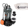 Pompa submersibila apa murdara Wolfson TP-3100, 1100W, 2", 10000 l/h + furtun PVC panzat tip pompieri 2" 20m, 50mm