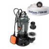 Pompa submersibila apa murdara Wolfson TP-3100, 1100W, 2", 10000 l/h + furtun PVC panzat tip pompieri 2" 20m, 50mm cu mufe cuplare
