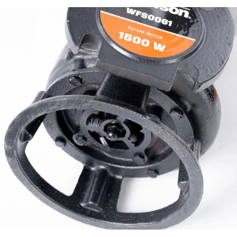 Pompa submersibila profesionala cu tocator Wolfson pentru apa murdara PWT-7500-F, 1500W, debit max 18000l/h - 2 toli + furtun 20m