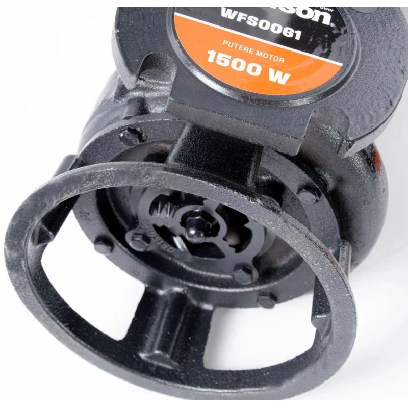 Pompa submersibila profesionala cu tocator Wolfson pentru apa murdara PWT-7500-F, 1500W, debit max 18000l/h - 2 toli +furtun 20m + cuple