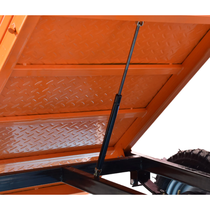 Remorca motocultor Wolfson, capacitate 500Kg, cuva basculabila 125x80x30 cm