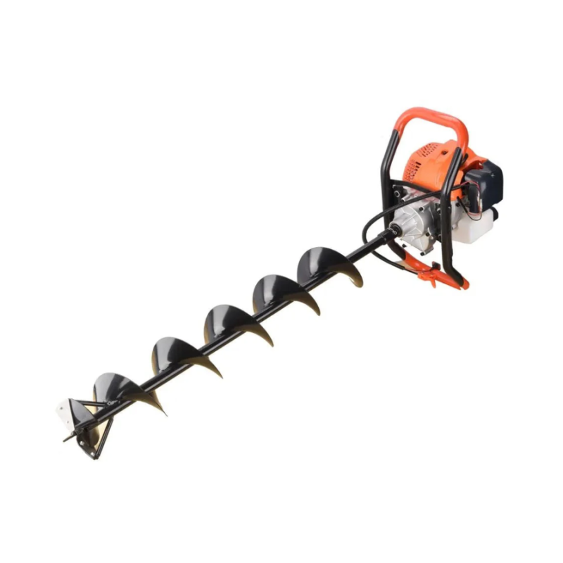 Motoburghiu foreza de pamant WOLFSON STB-52, 1470W, 52cc, include 3 burghie 100,150,200mm + 3 ulei 0.1L