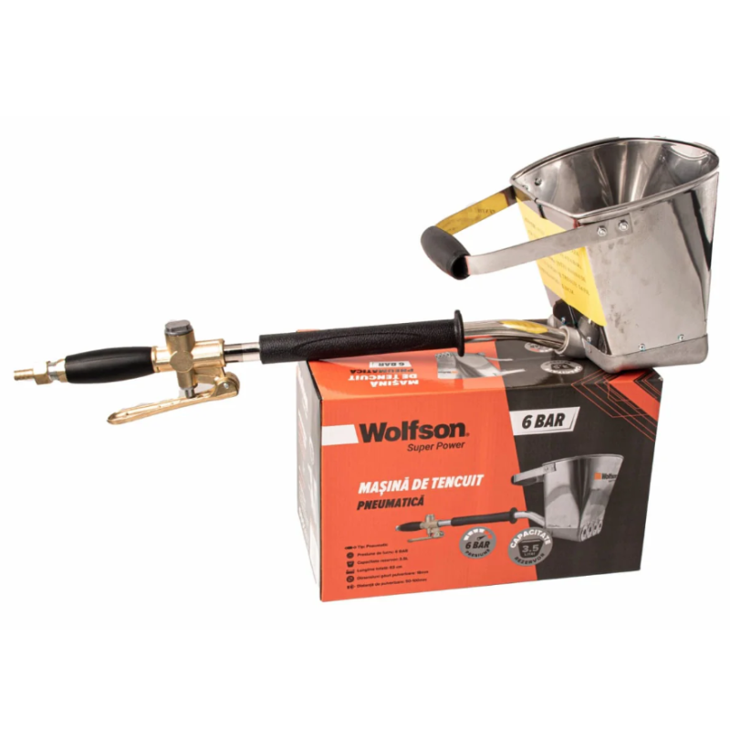 Masina de tencuit pneumatica Wolfson - 6Bar, 3.5L