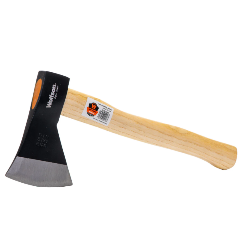 Toporisca Wolfson 800g, 380mm cu maner din lemn