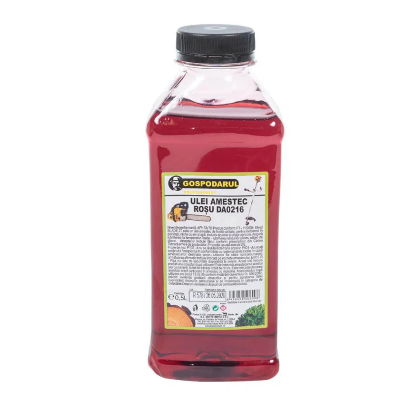 Drujba pe benzina WOLFSON IMPERIO 6000 - 3.2 CP, 52cc + ulei amestec 0.5L, toporisca Wolfson 600g