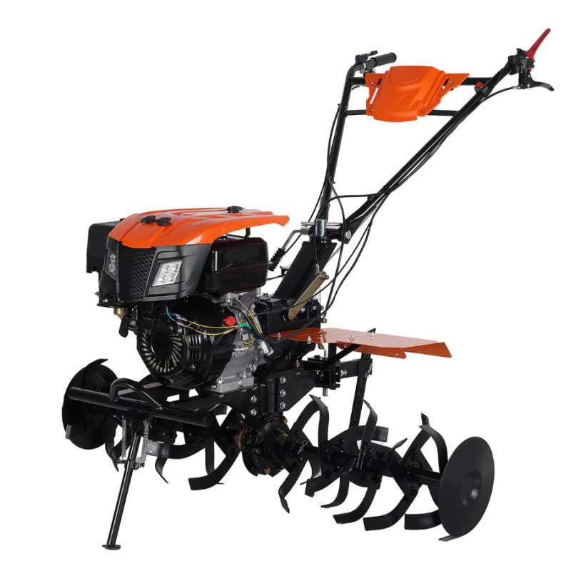 Motocultor pe benzina Wolfson Imperio 10 CP cu far si roti de transport 6.50x12, latime de lucru 70-140cm