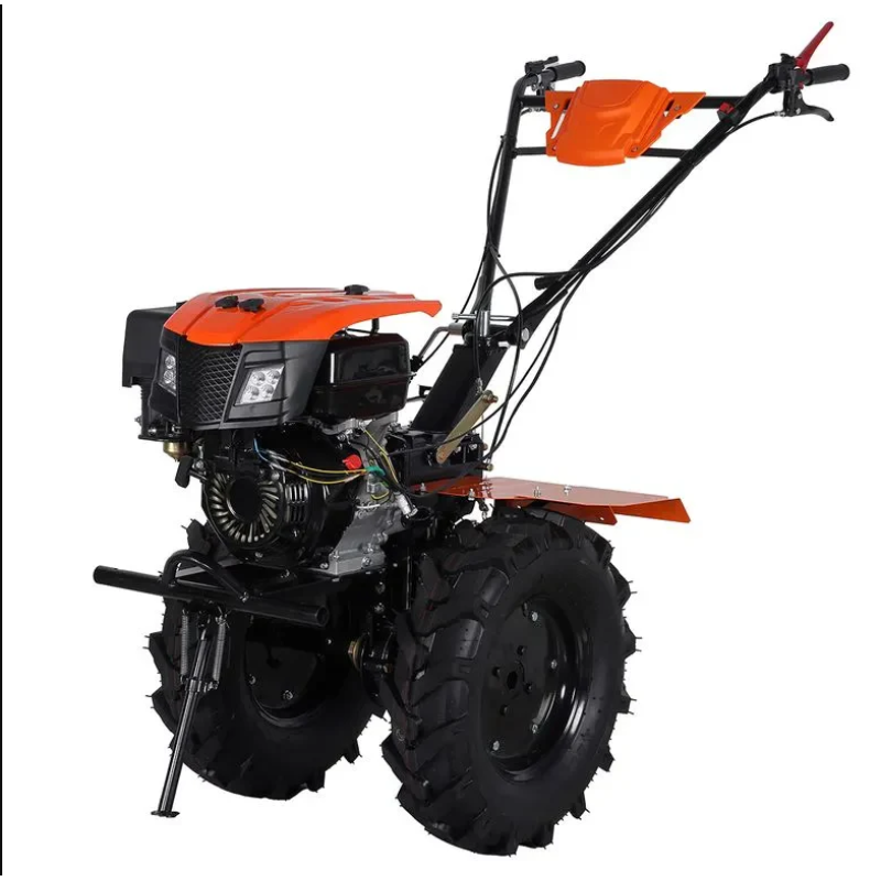 Motocultor pe benzina Wolfson Imperio 10 CP cu far si roti de transport 6.50x12, latime de lucru 70-140cm