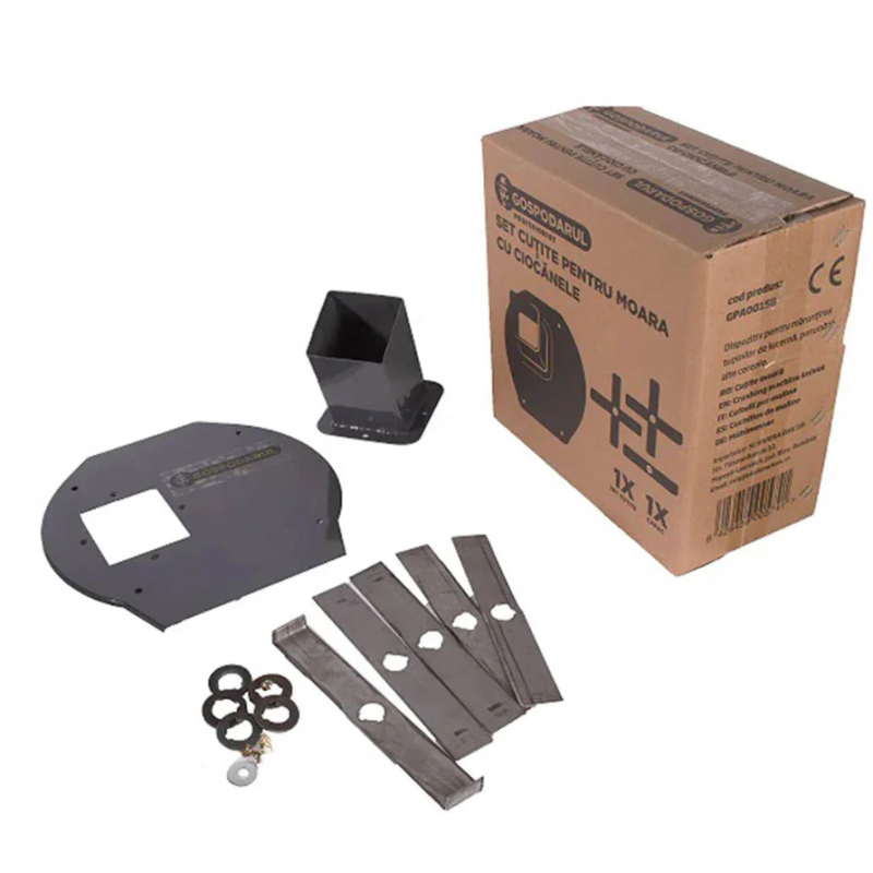 Moara pentru cereale Wolfson cu suport metalic - 2in1, 2700W, 200kg/h + accesoriu furaje, fructe si legume