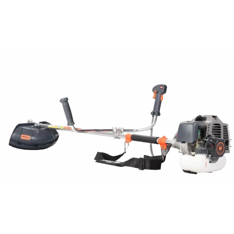 Motocoasa profesionala WOLFSON TRX-620, 2 CP, 8 accesorii, ham confort, 3 sticle de ulei rosu + foarfeca taiere via