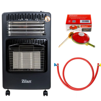 Soba mobila pe gaz GPL si electrica, aprindere piezo-electrica, demontabila, bonus kit de alimentare ZLN 8465D