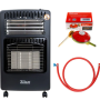 Soba mobila pe gaz GPL si electrica, aprindere piezo-electrica, demontabila, bonus kit de alimentare ZLN 8465D
