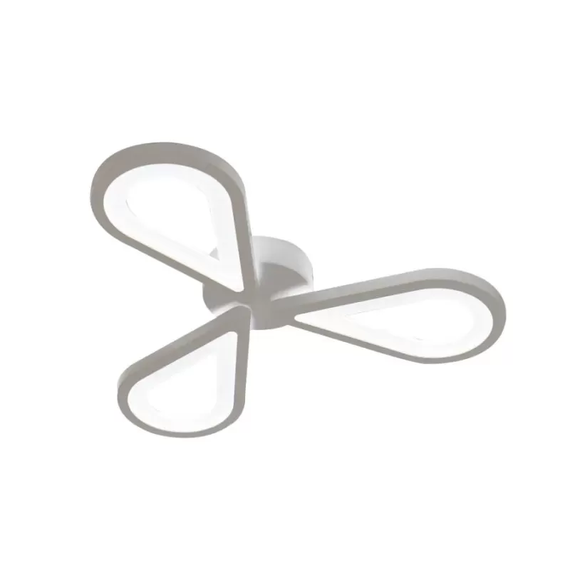 Lustra LED AURALIUS 18W, 3 Petale, lumina Neutra, 4000K, Alb