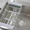 Chiuveta Bucatarie Inox, 50x40X21cm, Cu Accesorii, Inox Periat