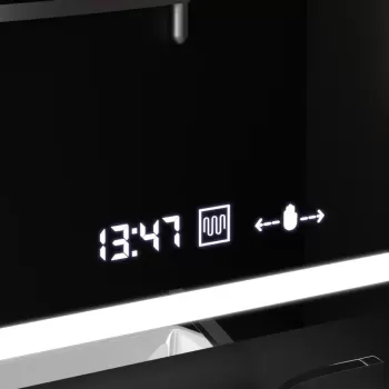 Oglinda LED Ovala, 80x50cm, Altera Senzor MotionGlow Marcello, Sistem Dezaburire, Ceas & Termometru, Dimabila