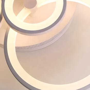 Lustra LED cu telecomanda BETTY 41W, 3 Cercuri, lumina Rece/Calda/Neutra, Dimabila, Alb