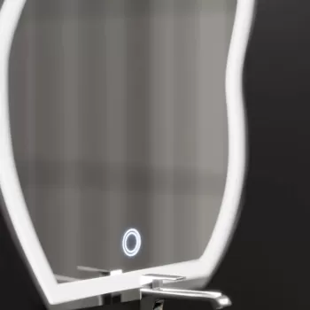 Oglinda LED Organica 50x70cm, Forma Touch, Sistem Dezaburire, Dimabila