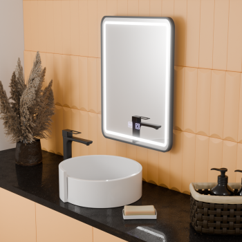 Oglinda LED Rectangulara, 45x60cm, Taglio Touch, Sistem Dezaburire