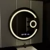 Oglinda LED Rotunda, 70cm, Visio MotionGlow Marcello, Sistem Dezaburire, Ceas & Termometru, Lupa Cosmetica, Dimabila