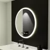 Oglinda LED Rotunda, 70cm, Elysee MotionGlow Marcello, Sistem Dezaburire, Ceas & Termometru, Dimabila