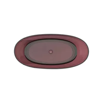 Cada Freestanding, Ovala, Burgundy Red, Rasina, 170x78x67cm