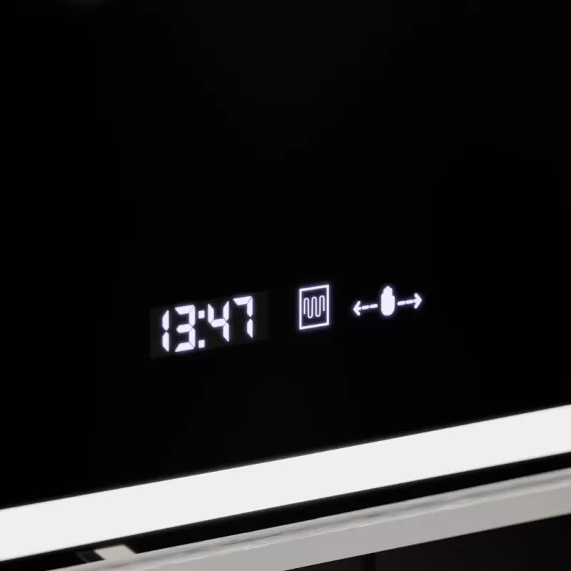 Oglinda LED Rectangulara, 80x60cm, Verite Imperial Silver Motion Glow Marcello, Sistem Dezaburire, Ceas & Termometru, Dimabila