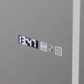 Oglinda LED Rectangula, 60x150cm, Bianca Senzor Radar Marcello, Sistem Dezaburire, Ceas & Termometru, Dimabila, Dressing Couture