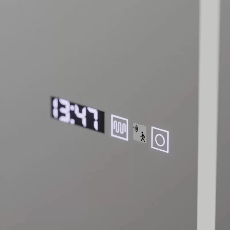 Oglinda LED Rectangula, 60x150cm, Bianca Senzor Radar Marcello, Sistem Dezaburire, Ceas & Termometru, Dimabila, Dressing Couture