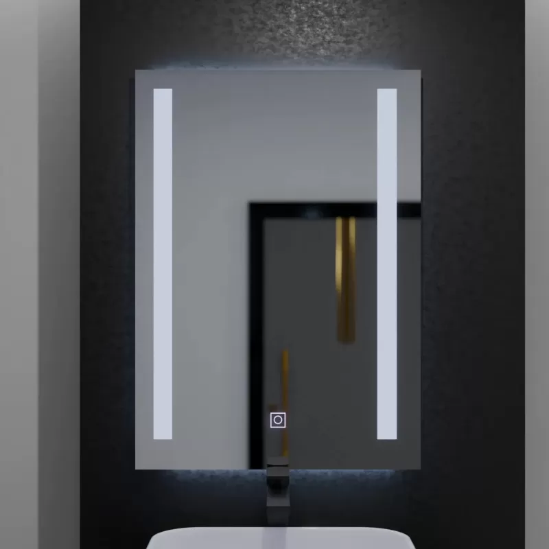 Oglinda LED Rectangulara, 50x70cm, Dual Light Basic Touch