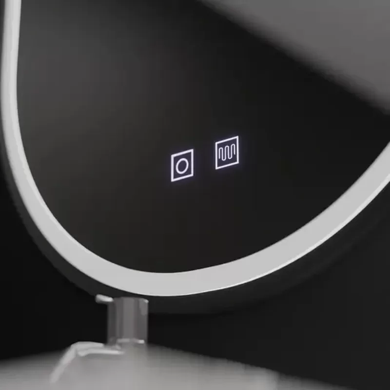 Oglinda LED Ovala, 60x80cm, Velara Touch, Sistem Dezaburire, Dimabila