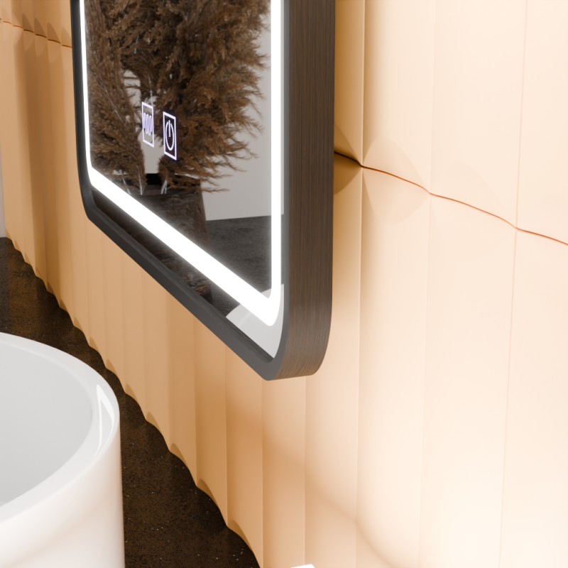 Oglinda LED Rectangulara, 45x60cm, Taglio Touch, Sistem Dezaburire