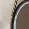 Oglinda LED Rotunda, 50cm, Celeste Majeste Noir Eleve MotionGlow Marcello, Sistem Dezaburire, Ceas & Termometru, Dimabila