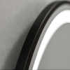 Oglinda LED Rotunda, 70cm, Celeste Majeste Noir MotionGlow Marcello, Sistem Dezaburire, Ceas & Termometru, Dimabila