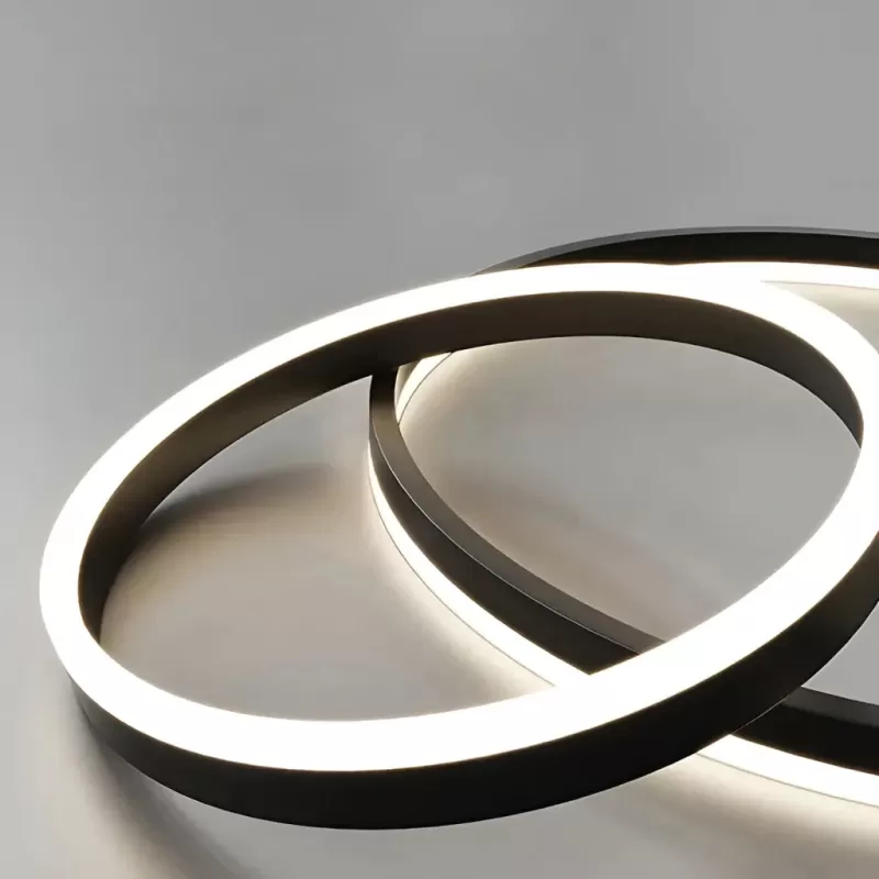 Lustra LED suspendata PAGANO 31W, 4000K, 30x49cm, Negru, Inaltime Reglabila