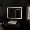 Oglinda LED Rectangulara, 120x80cm, Verite Imperial Silver Motion Glow Marcello, Sistem Dezaburire, Ceas & Termometru, Dimabila
