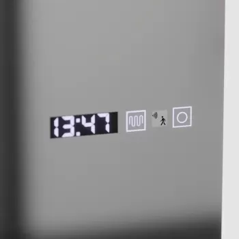 Oglinda LED Rectangulara, 45x140cm, Elena Senzor Radar Marcello, Sistem Dezaburire, Ceas & Termometru, Dimabila, Dressing Couture