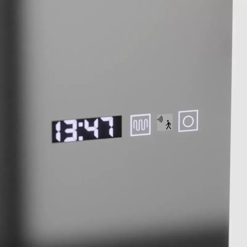 Oglinda LED Rectangulara, 45x140cm, Elena Senzor Radar Marcello, Sistem Dezaburire, Ceas & Termometru, Dimabila, Dressing Couture