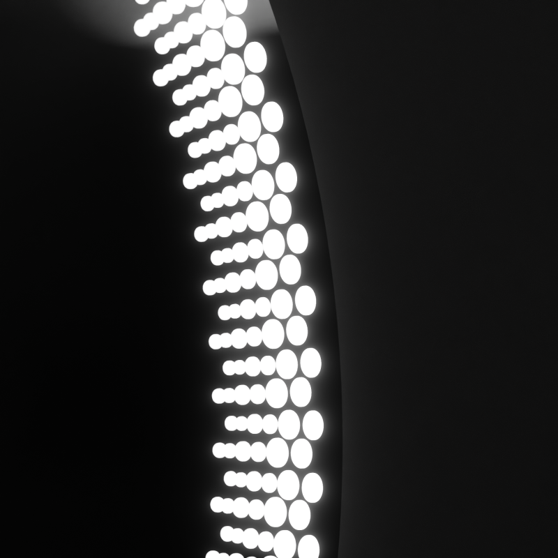 Oglinda LED Rotunda 70cm, Stellaire Touch, Sistem Dezaburire, Dimabila