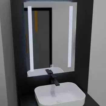 Oglinda LED Rectangulara, 50x70cm, Dual Light Basic Touch